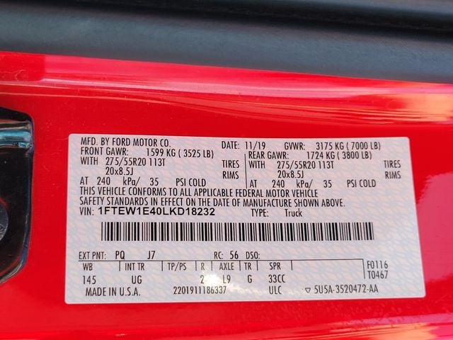 2020 Ford F-150 XLT