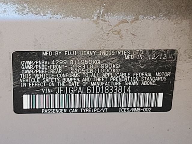 2013 Subaru Impreza 2.0i Sport Premium