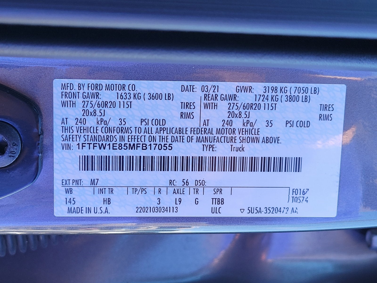 2021 Ford F-150 Lariat