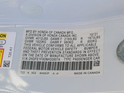 2022 Honda Civic Touring