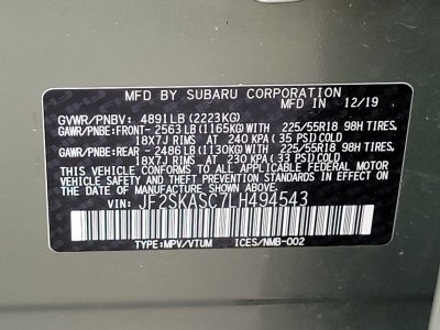 2020 Subaru Forester Limited