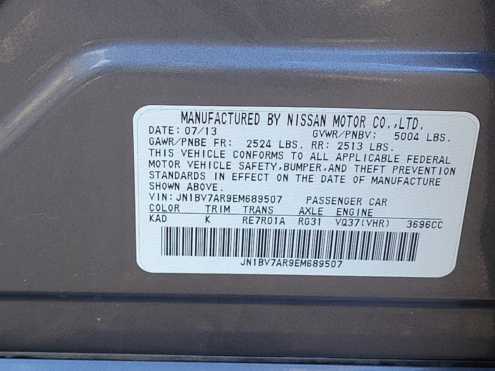 2014 INFINITI Q50 Sport