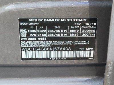 2019 Mercedes-Benz GLA GLA 250 4MATIC®