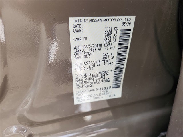 2021 Nissan Titan PRO-4X