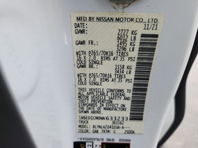 2022 Nissan Frontier S