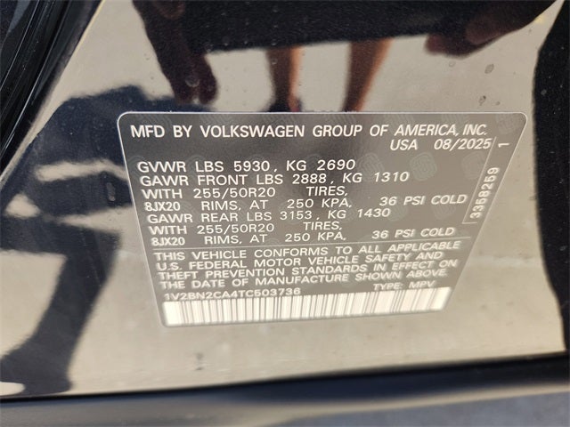 2026 Volkswagen Atlas 2.0T SEL