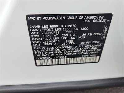 2026 Volkswagen Atlas 2.0T Peak Edition