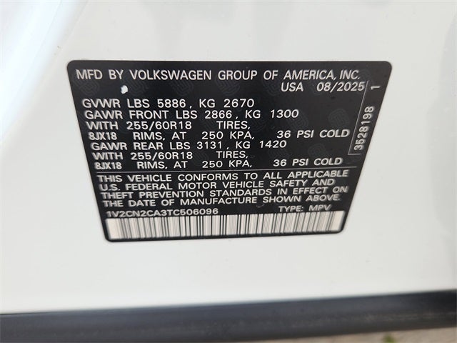 2026 Volkswagen Atlas 2.0T Peak Edition