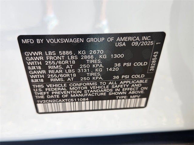 2026 Volkswagen Atlas 2.0T Peak Edition