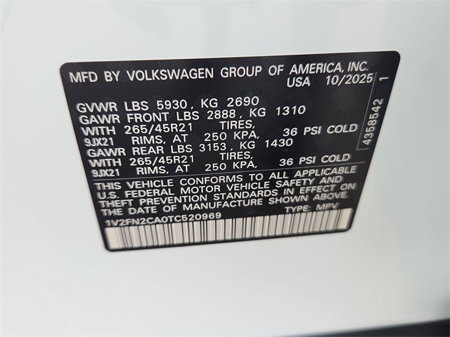 2026 Volkswagen Atlas 2.0T SEL Premium R-Line