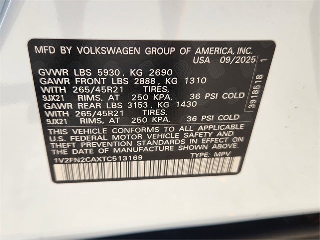 2026 Volkswagen Atlas 2.0T SEL Premium R-Line