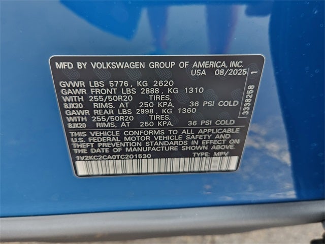 2026 Volkswagen Atlas Cross Sport 2.0T SE w/Technology