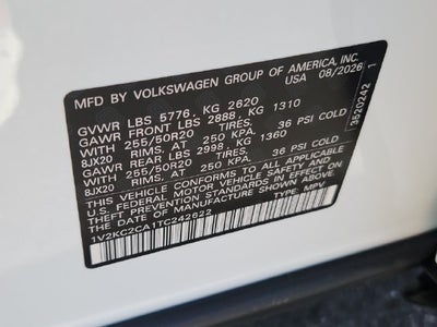 2026 Volkswagen Atlas Cross Sport SE w/Technology