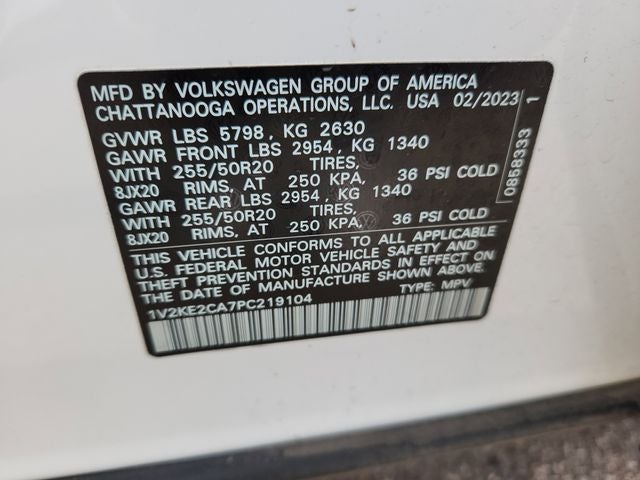 2023 Volkswagen Atlas Cross Sport 3.6L V6 SE w/Technology