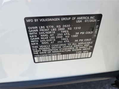 2026 Volkswagen Atlas Cross Sport 2.0T SE