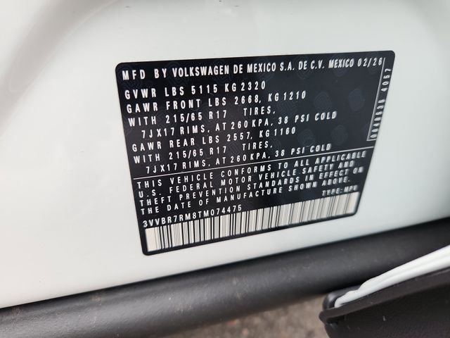 2026 Volkswagen Tiguan 2.0T S