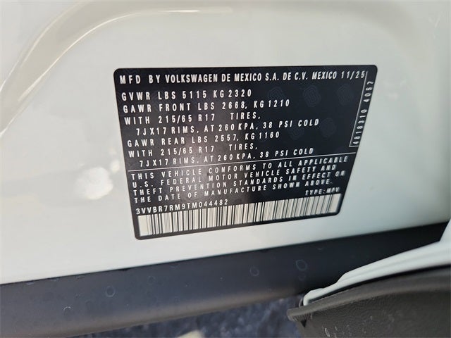 2026 Volkswagen Tiguan 2.0T S