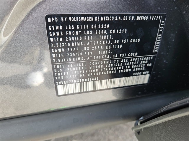 2026 Volkswagen Tiguan 2.0T SE