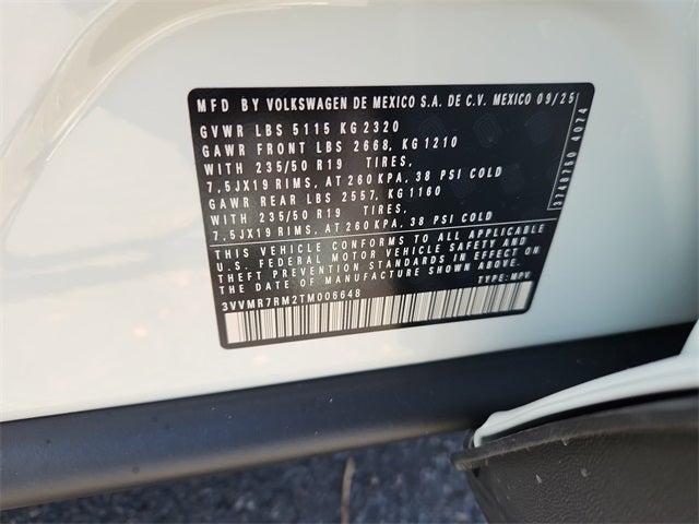 2026 Volkswagen Tiguan 2.0T SE