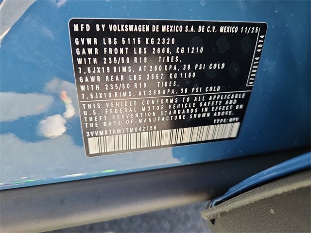 2026 Volkswagen Tiguan 2.0T SE