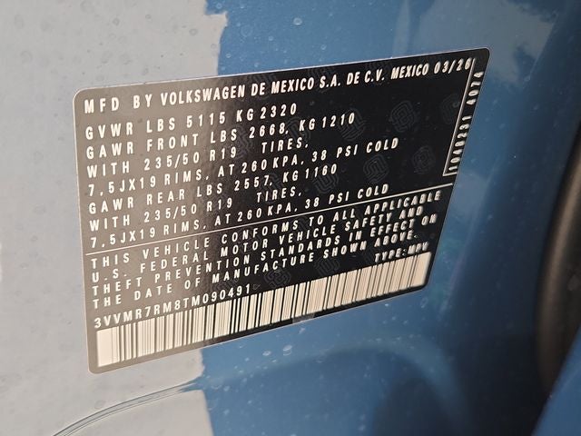 2026 Volkswagen Tiguan 2.0T SE