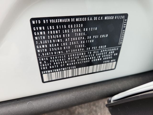 2026 Volkswagen Tiguan 2.0T SE