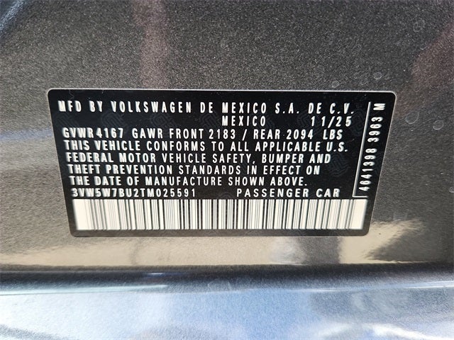 2026 Volkswagen Jetta 1.5T S