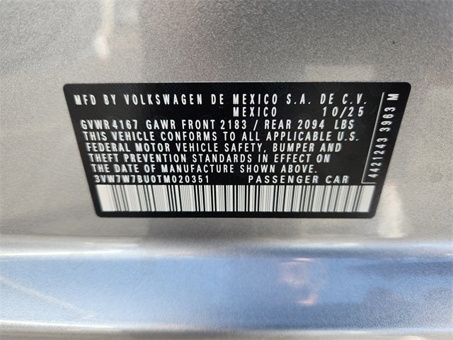 2026 Volkswagen Jetta 1.5T SE