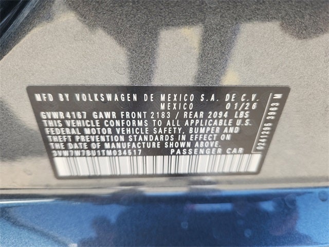 2026 Volkswagen Jetta 1.5T SE