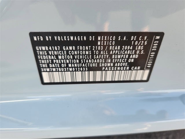 2026 Volkswagen Jetta 1.5T SE