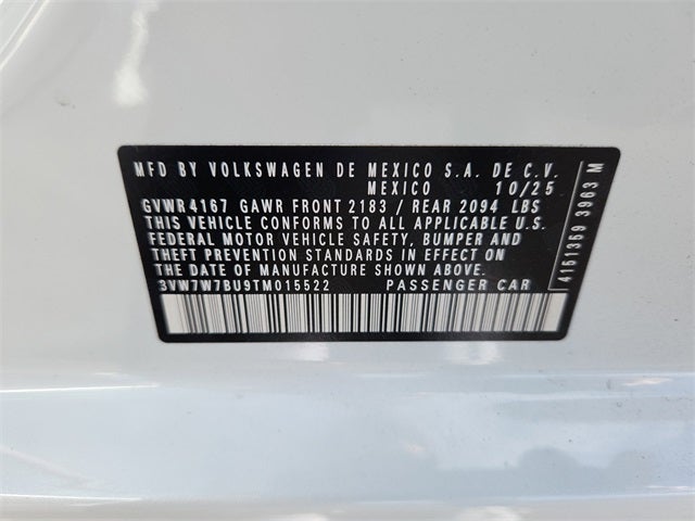 2026 Volkswagen Jetta 1.5T SE