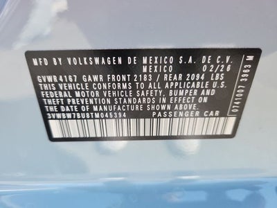 2026 Volkswagen Jetta 1.5T Sport