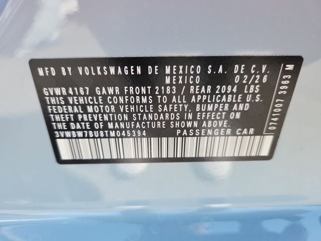 2026 Volkswagen Jetta 1.5T Sport