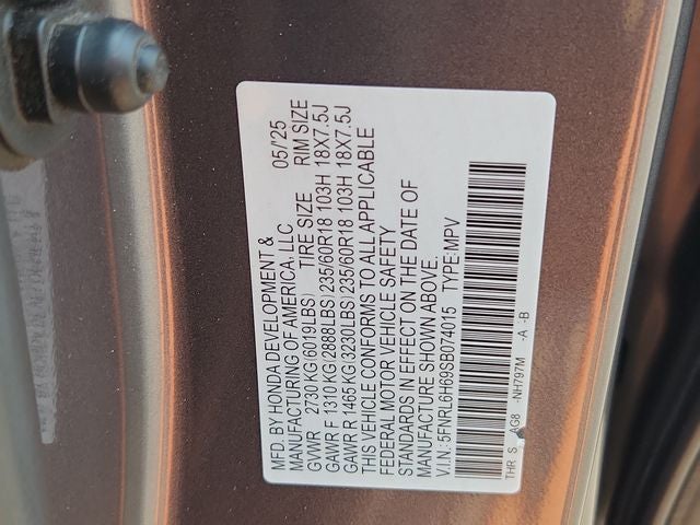2025 Honda Odyssey EX-L