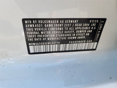 2025 Volkswagen Golf GTI 2.0T SE
