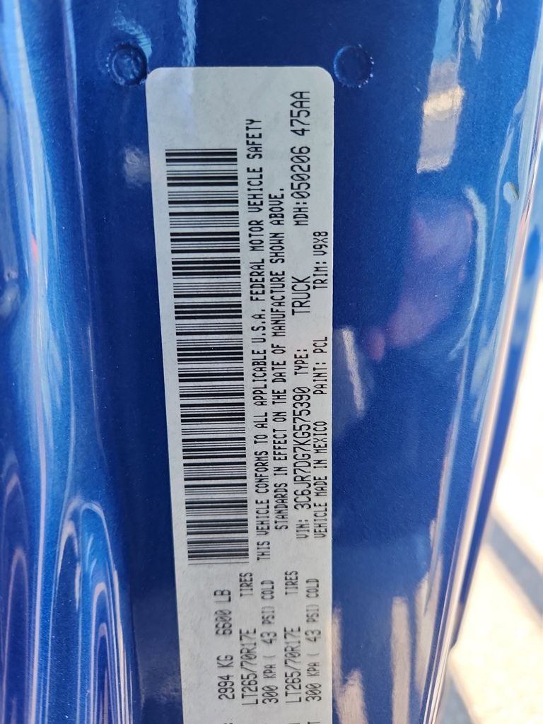 2019 RAM 1500 Classic Tradesman Regular Cab 4x4 8' Box