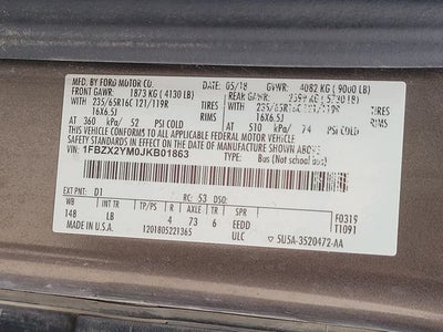 2018 Ford Transit-350 XLT 12 passenger