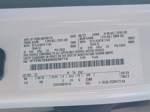 2022 Ford F-150 Lariat