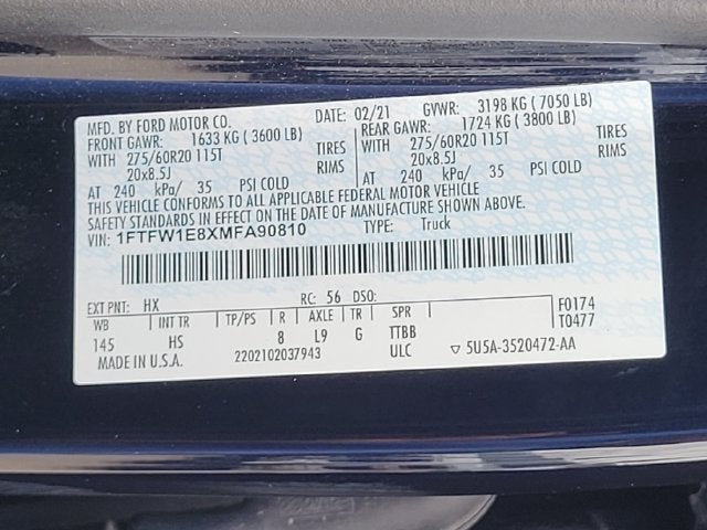 2021 Ford F-150 Lariat