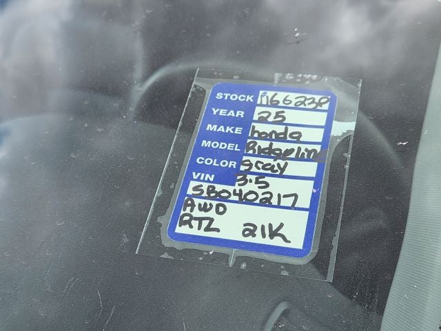 2025 Honda Ridgeline RTL