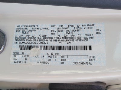 2020 Lincoln Corsair Reserve