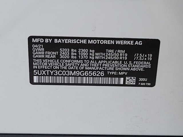 2021 BMW X3 sDrive30i