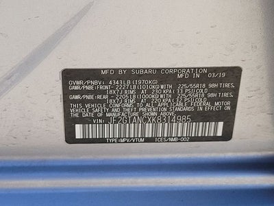 2019 Subaru Crosstrek 2.0i Limited