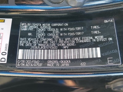 2014 Toyota 4Runner SR5