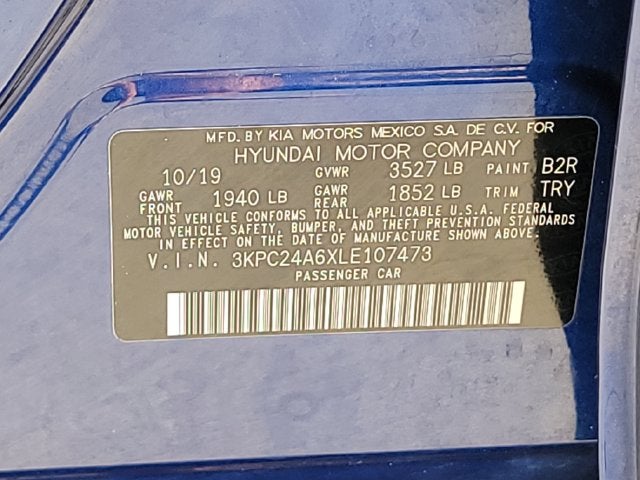 2020 Hyundai Accent SE