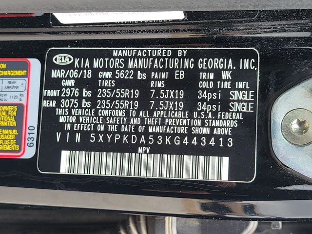 2019 Kia Sorento SX