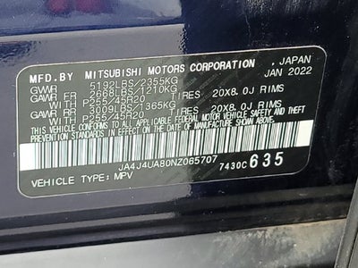 2022 Mitsubishi Outlander Black Edition