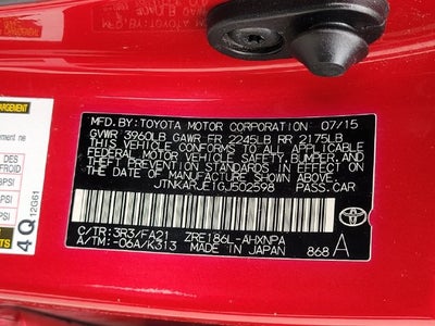 2016 Scion iM Base