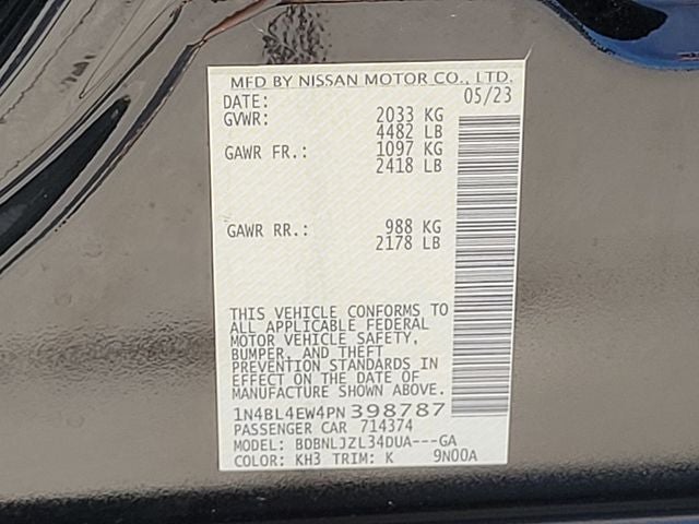 2023 Nissan Altima 2.5 SL