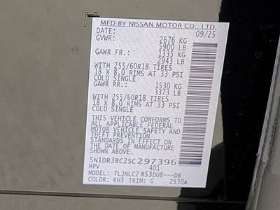 2025 Nissan Pathfinder SV